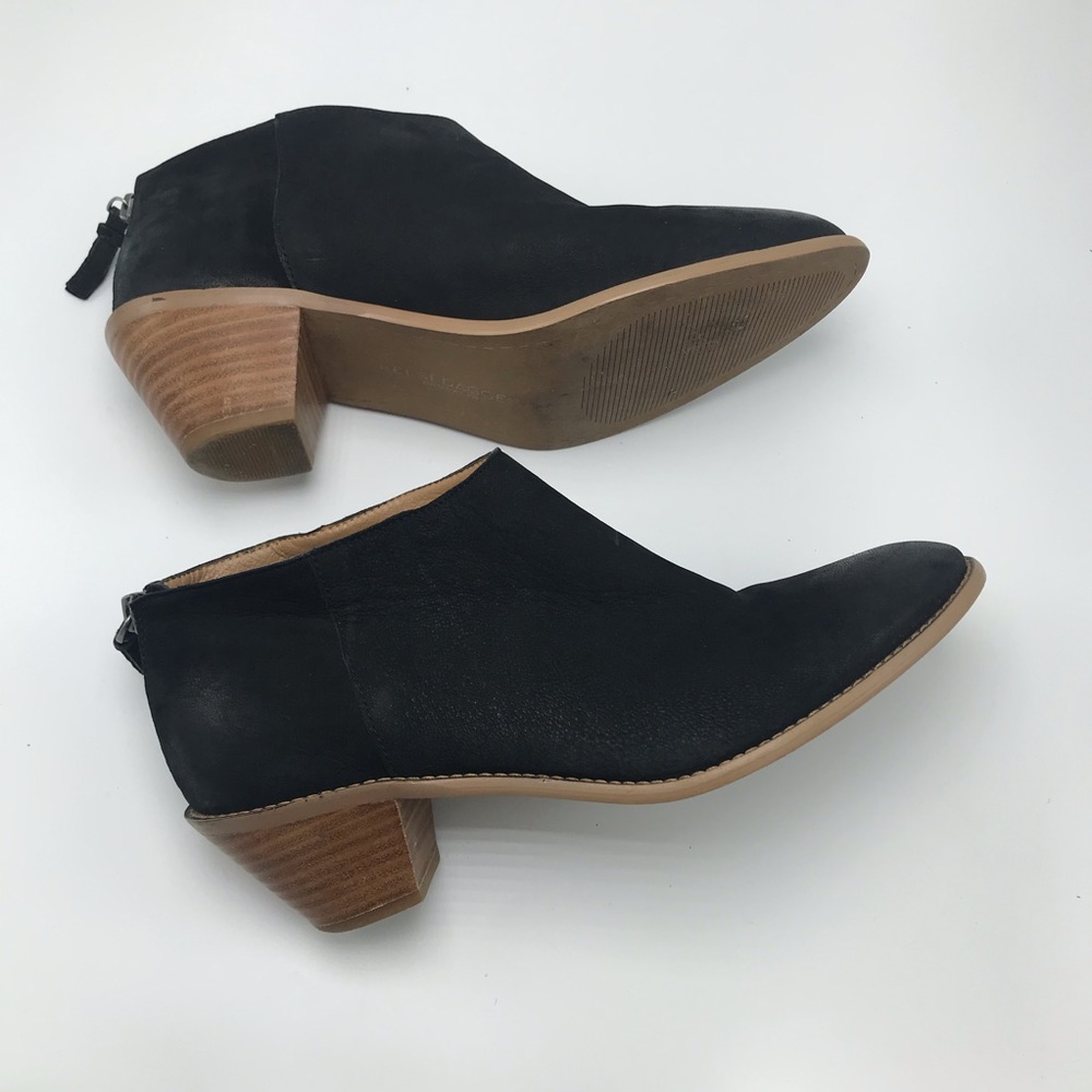 Kelsi Dagger Brooklyn KDB Black Leather Booties - Picture 3 of 8